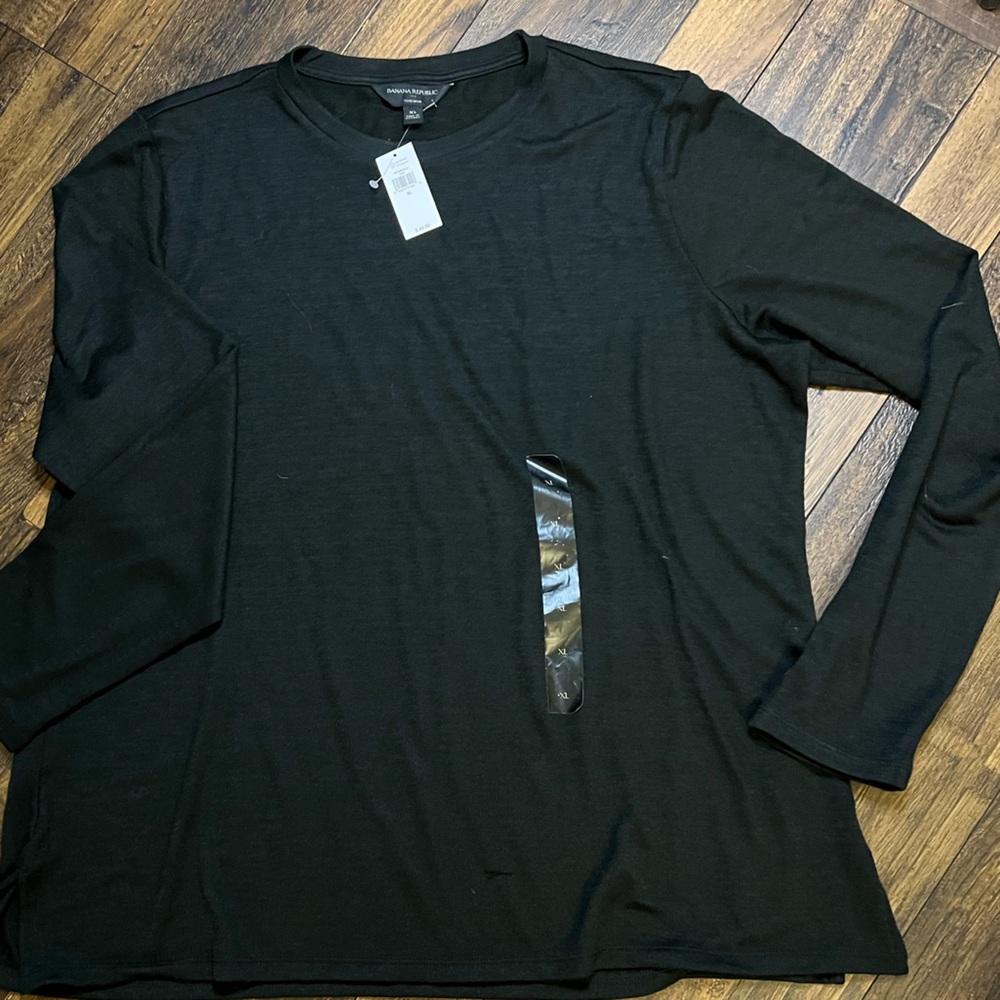 Long sleeve t shirt Banana Republic Factory Luxe Spun